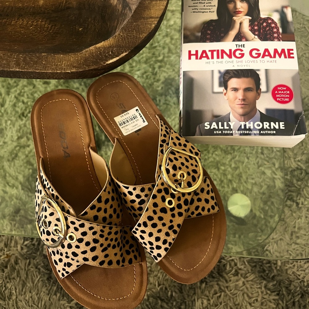 Boho beach festival cheetah sandal